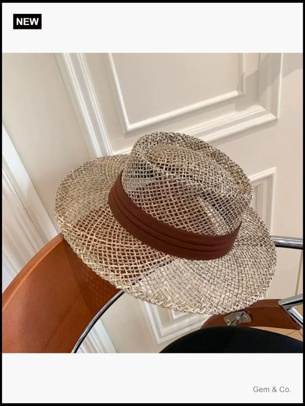 Hollow Out Straw Sun Hat for Women - Stylish Breathable Beach Vacation Visor